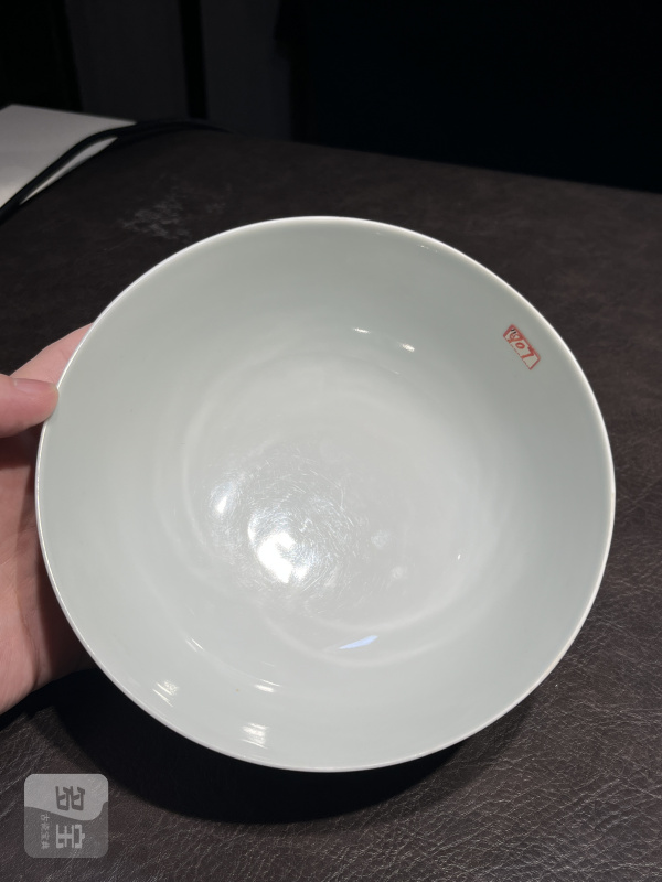清康熙 五彩荷塘鸳鸯图碗 - 图30